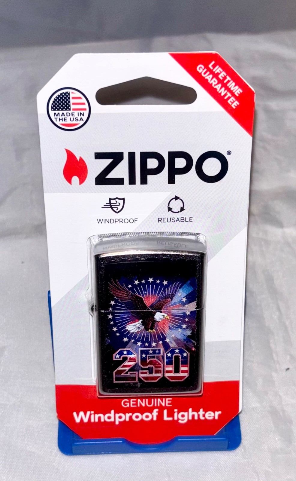 Genuine Windproof American 250th Bald Eagle America USA Design Zippo Lighter Genuine Windproof American 250th Bald Eagle America USA Design Zippo Lighter