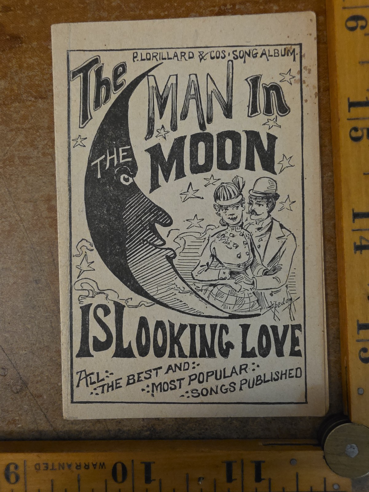 The Man In The Moon Lorillards Mechanics Delight Tobacco Card