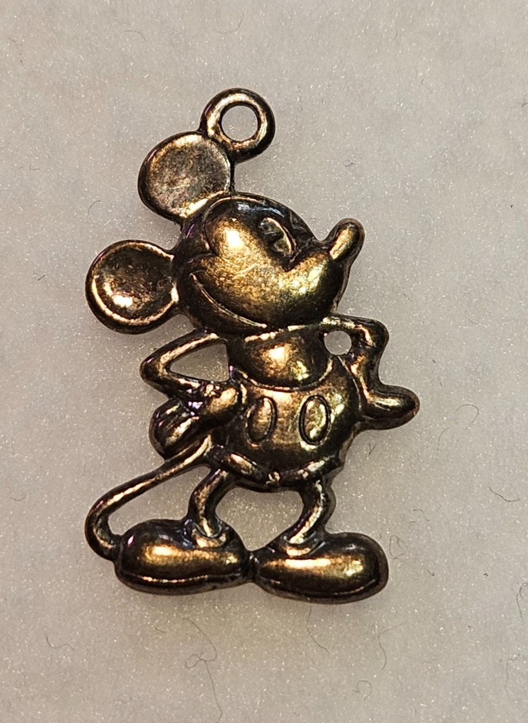 Vintage Disney Mickey Mouse Sterling Silver Pendant Charm