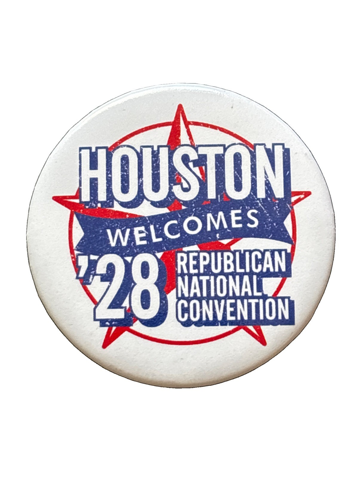 2028 Republican National Convention Official Houston Welcome 28 Button Committee