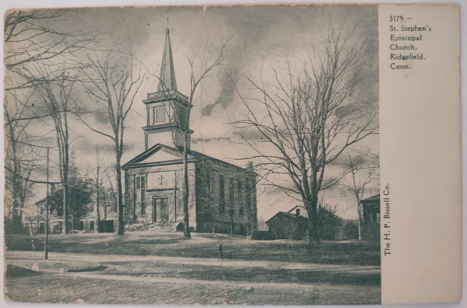 Vintage Postcard St Stephens Episcopal Church Ridgefield Connecticut AA32 Vintage Postcard St Stephens Episcopal Church Ridgefield Connecticut AA32