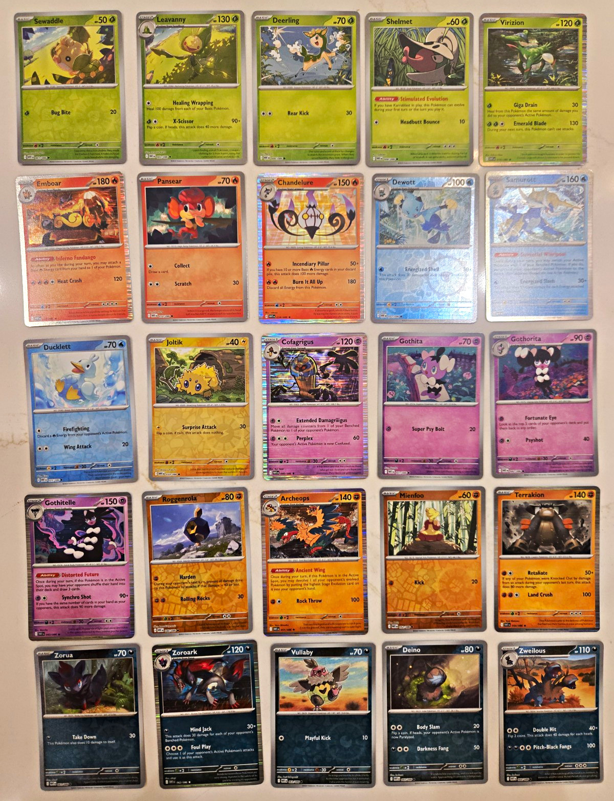 Pokemon White Flare 31 Card Holo Reverse Holo Lot R UC C Set Builder TCG