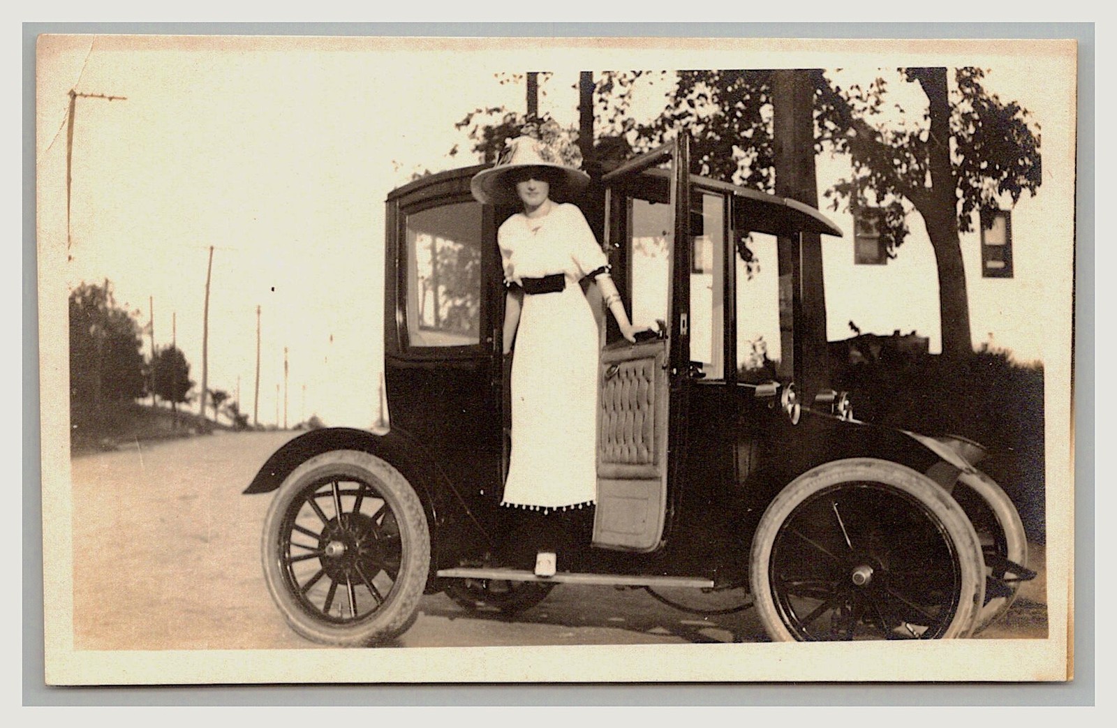RPPC ~ Early Auto Edison Baker Electric Car Brass era