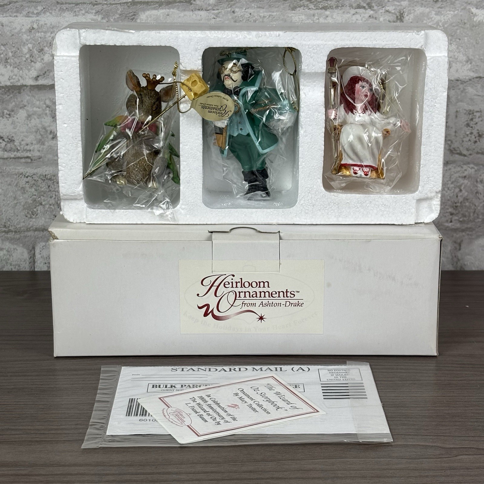 The Wizard of Oz Storybook Heirloom Ornaments Ashton Drake 1999 by Mary Tretter