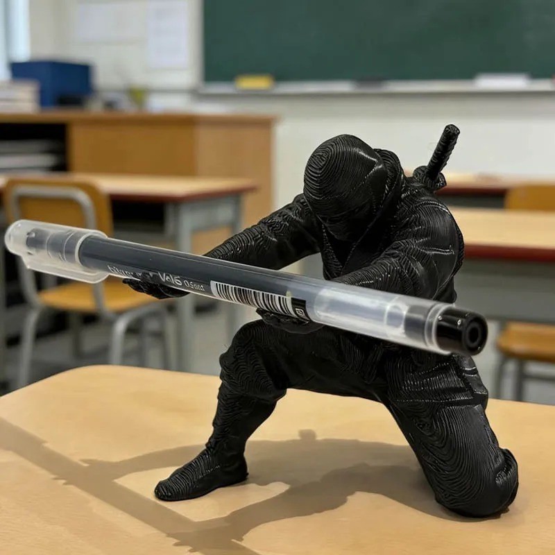 3D Printed Cool Organizer Ninja Pen Holder Miniature Pen Stand