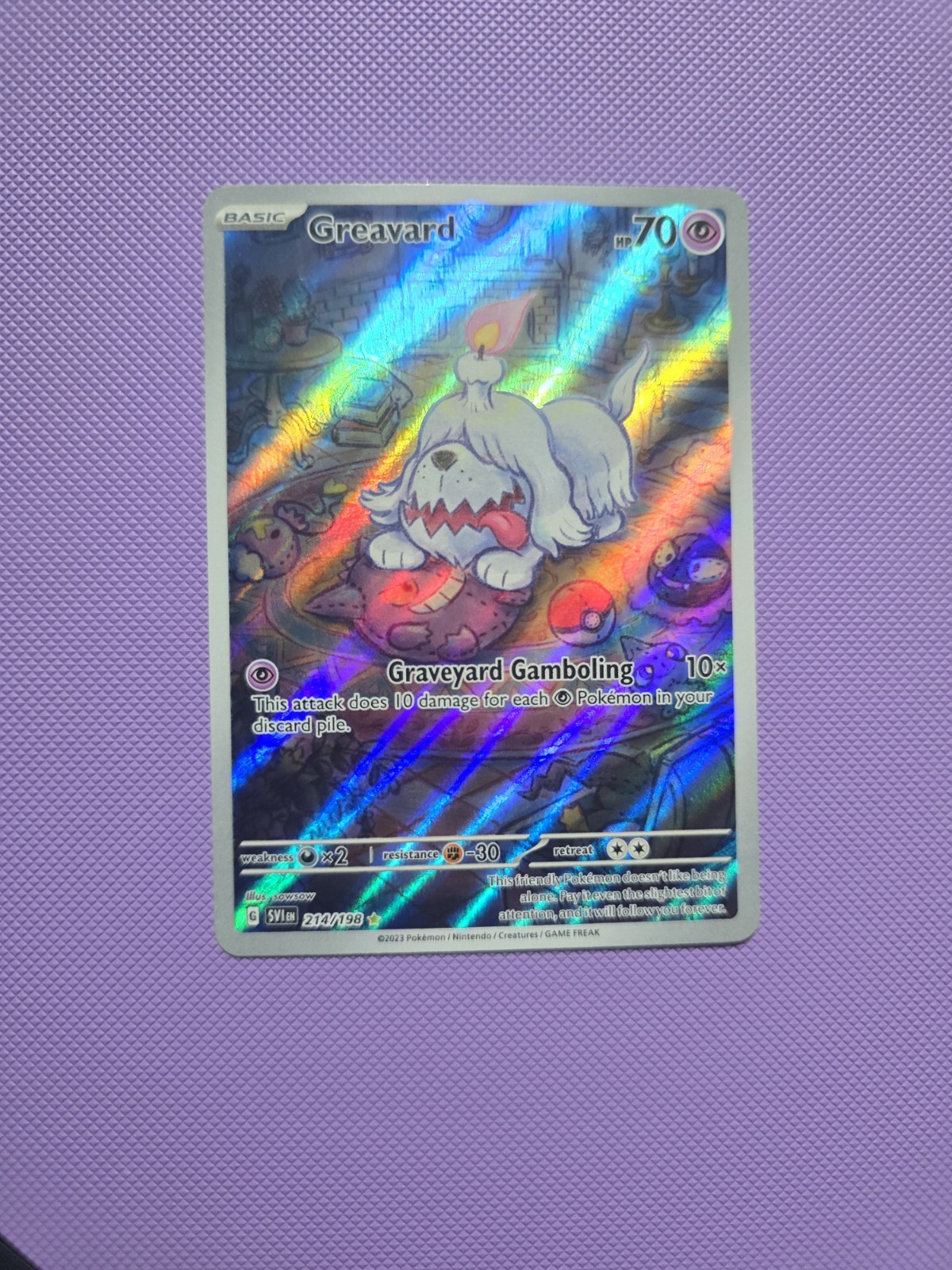 Greavard 214/198 Sv01: Scarlet & Violet Base Set Holo