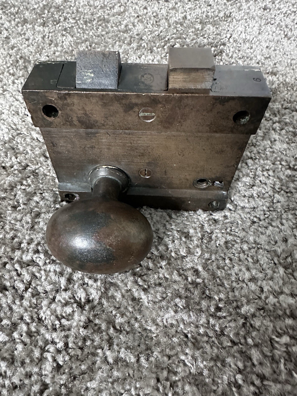 Antique Original Solid Bronze Norwalk Mortise Door Lock Super Rare Find No Key Antique Original Solid Bronze Norwalk Mortise Door Lock Super Rare Find No Key