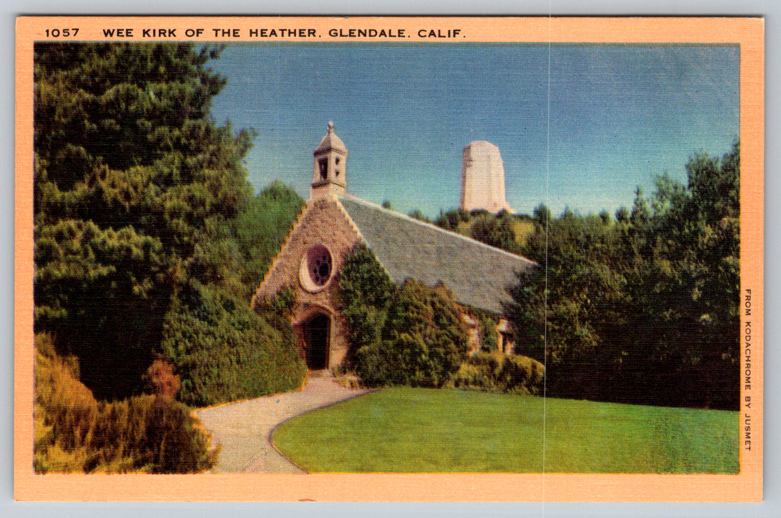 c1940s Wee Kirk Heather Glendale Los Angeles California Postcard