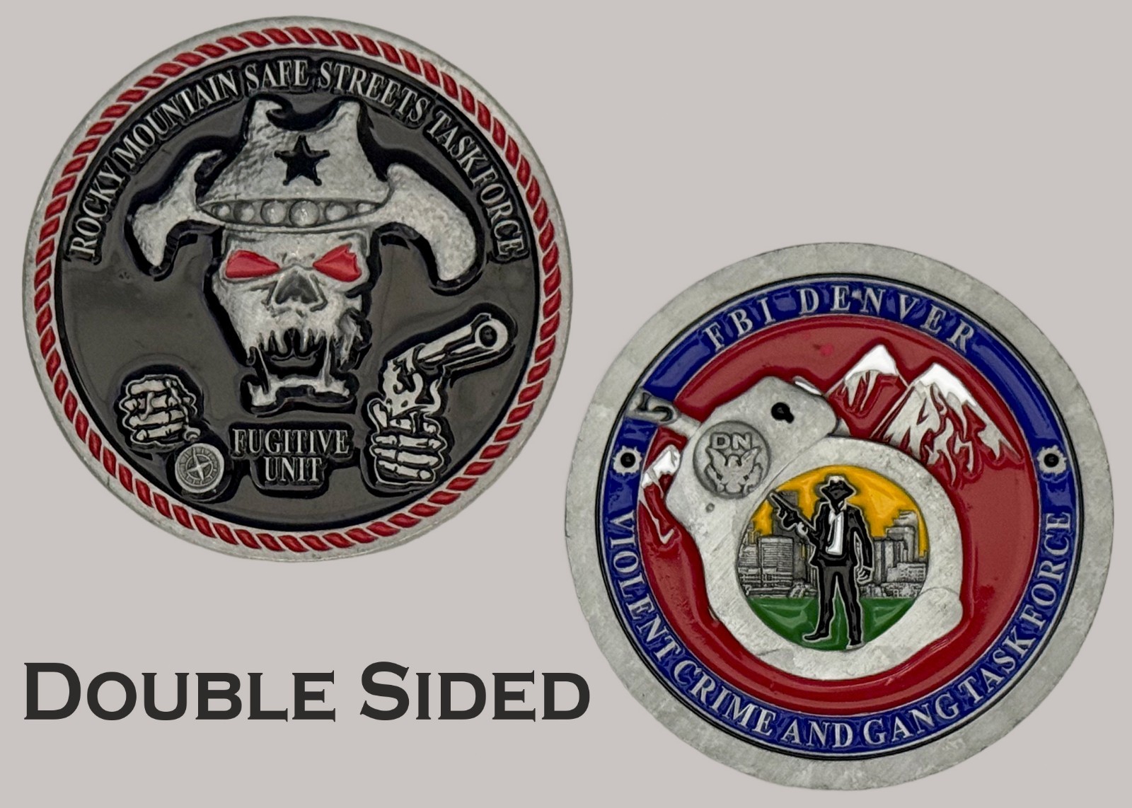 FBI Denver Rocky Mountain Safe Streets Task Force Challenge Coin  J#37