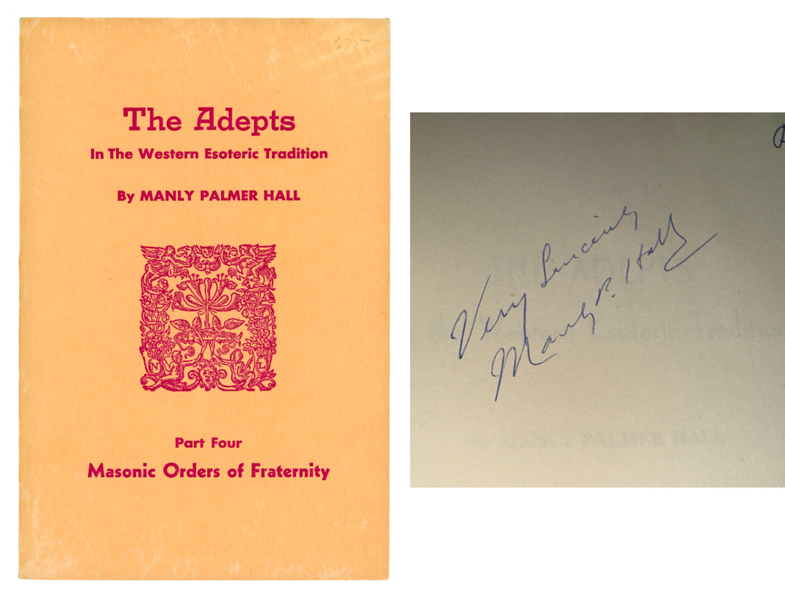 Manly P. Hall ~ Signed 