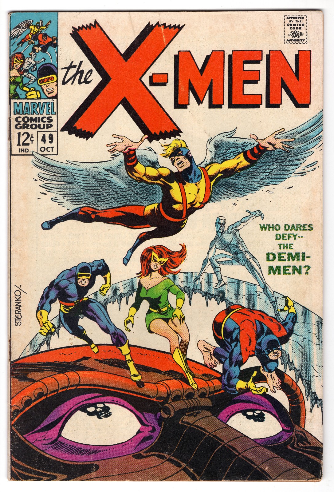 X-Men #49 Double KEY: 1st POLARIS, 1st MESMERO Marvel Silver Age 1968