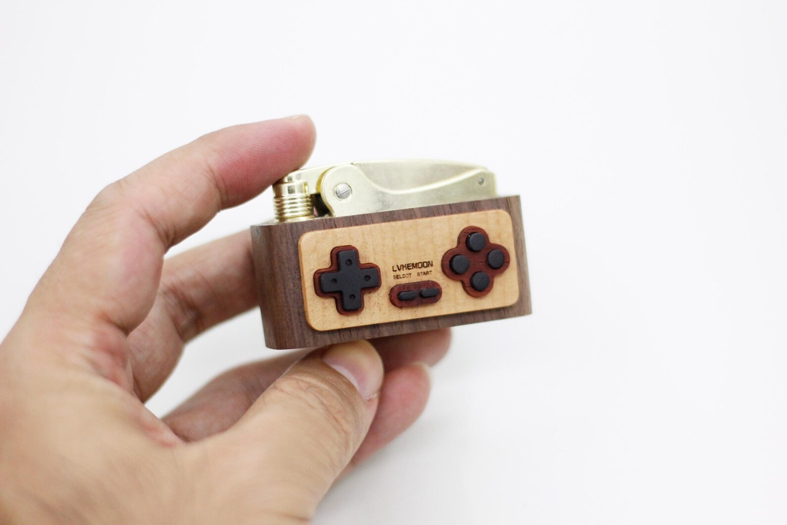 Game Console Handcrafted Wooden Lighter, Christmas Gift For Gamer Boyfriend