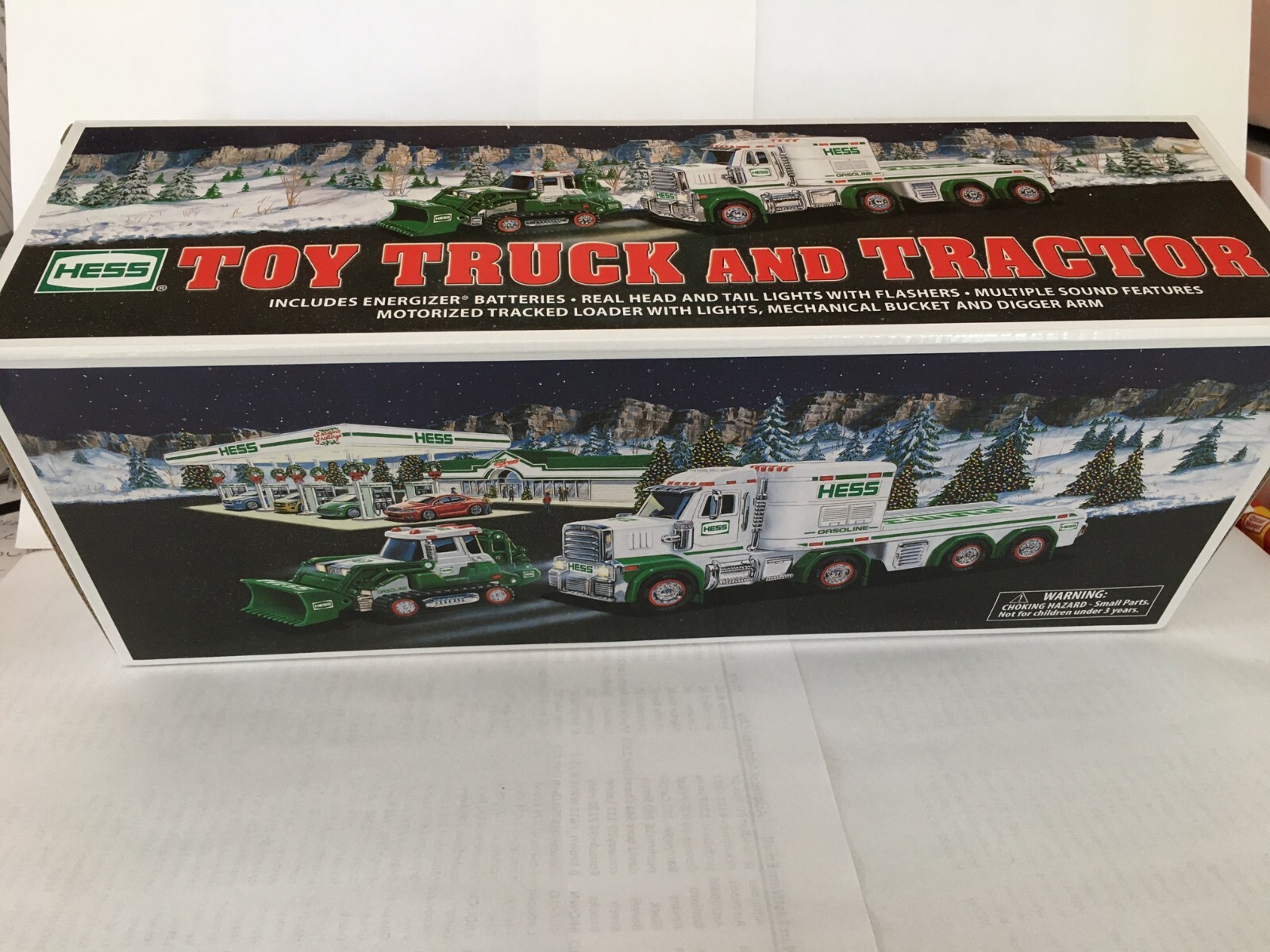 HESS 2013 TRUCK WITH TRACTOR, NEVER OPENED, WITH ORIGINAL BAG