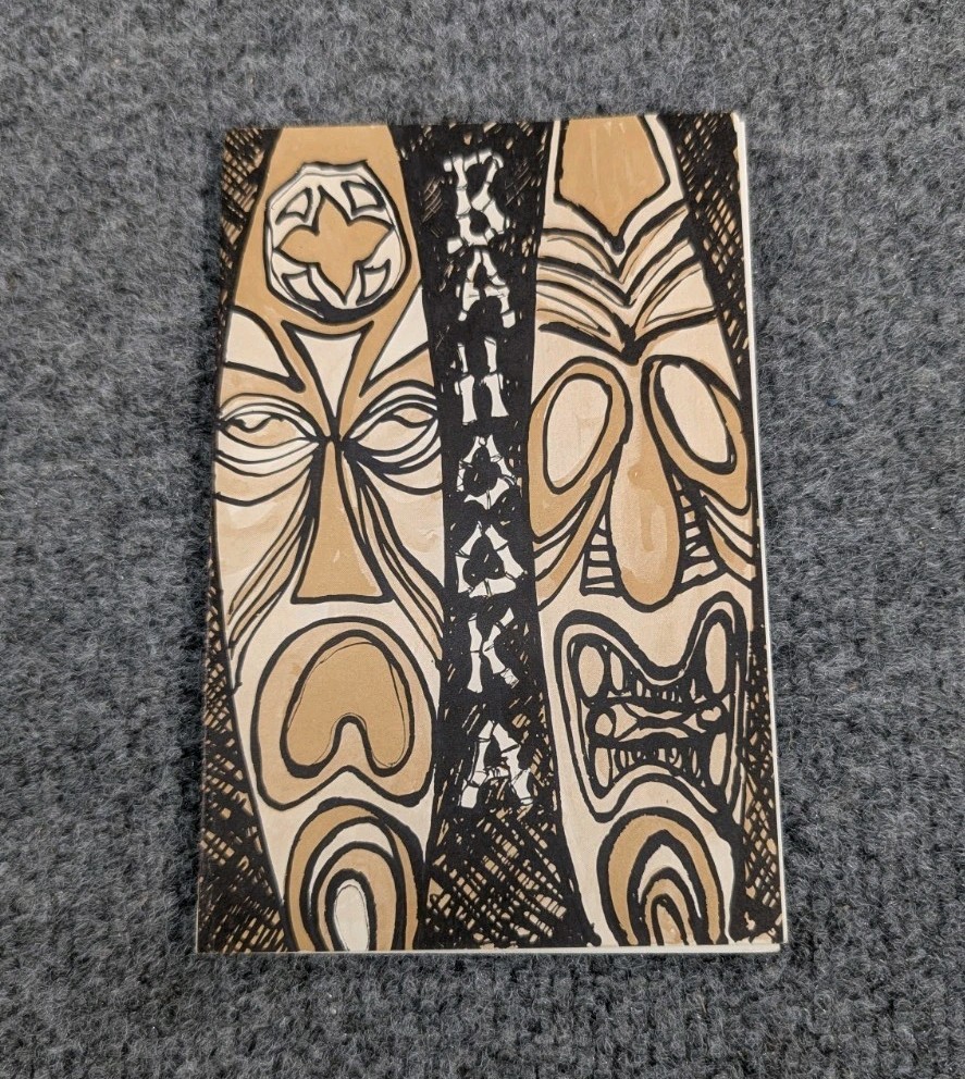 Vintage Bahooka Tiki Bar Menu Souvenir Mini Vintage Tiki Bar RARE