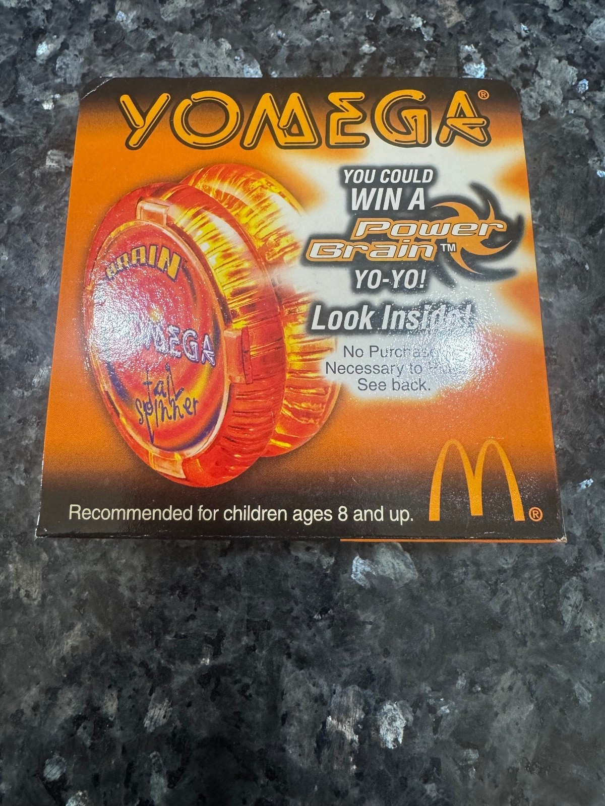2000 McDonald\'s Vintage Yomega #3 XBrain Tailspinner Orange