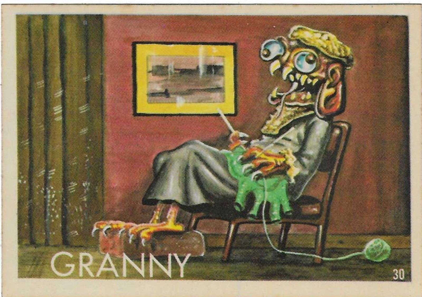 1965 TOPPS UGLY STICKERS #30 \