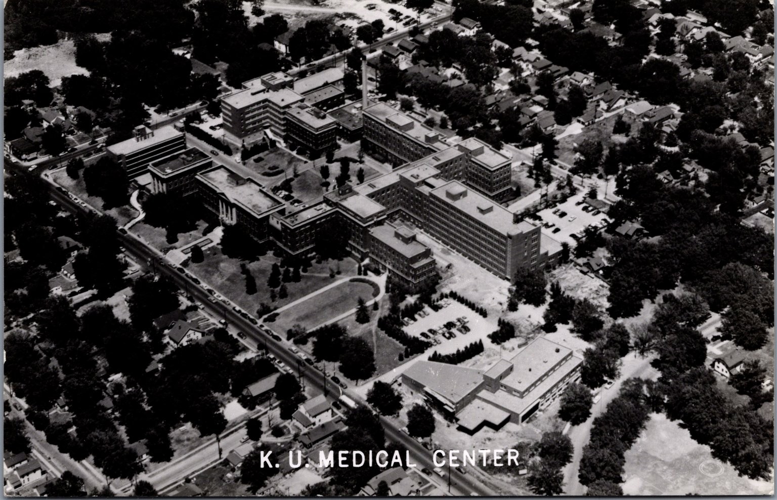 K.U. Medical Center Kansas City RPPC Aerial View Kodak Photo Postcard K.U. Medical Center Kansas City RPPC Aerial View Kodak Photo Postcard