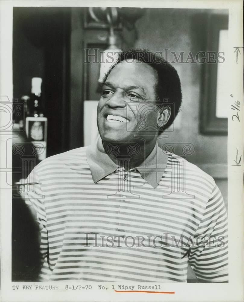 1970 Press Photo Actor Nipsy Russell smiling - kfx46911