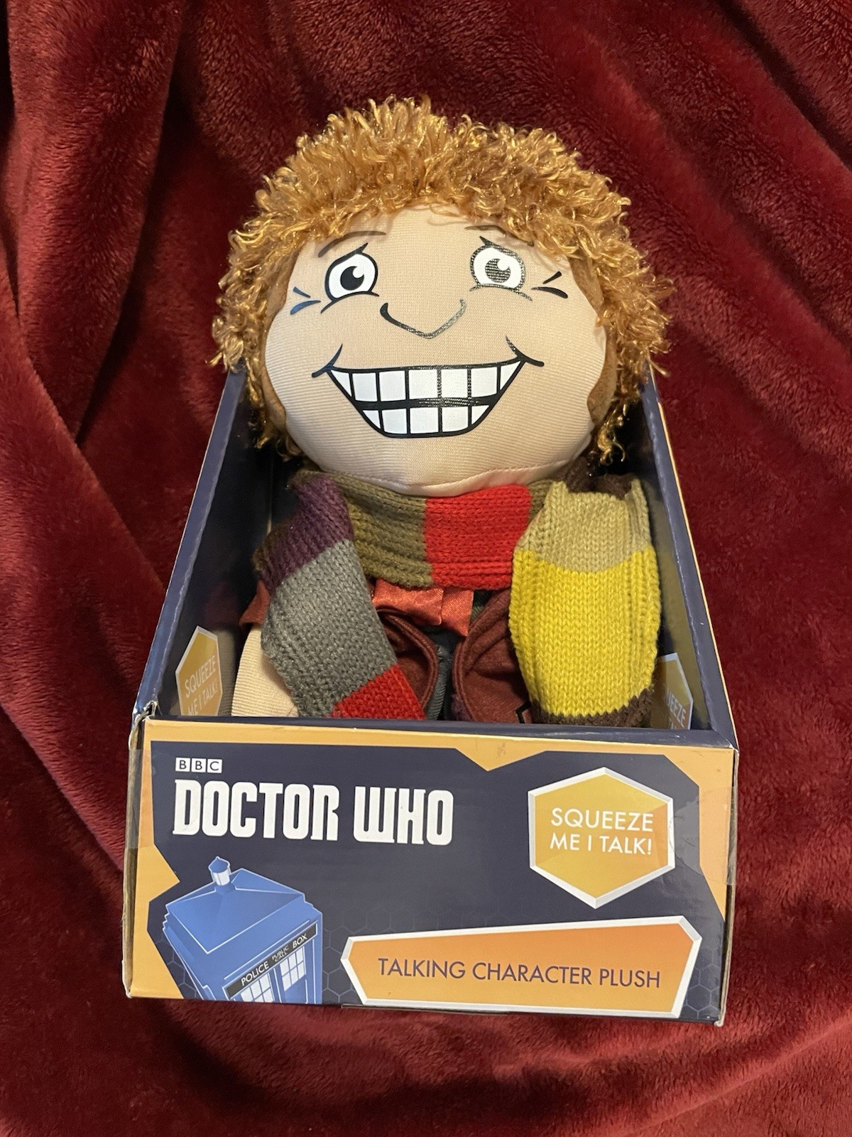 BBC Dr Who 4th Dr Talking 9” Retired Character Plush New In Box