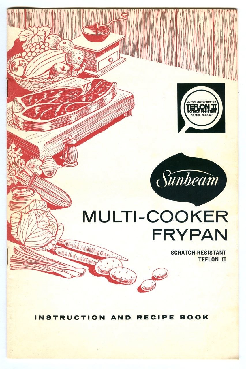 Vintage 1968 SUNBEAM Multi-Cooker FRYPAN Instruction & Recipe BOOK Booklet