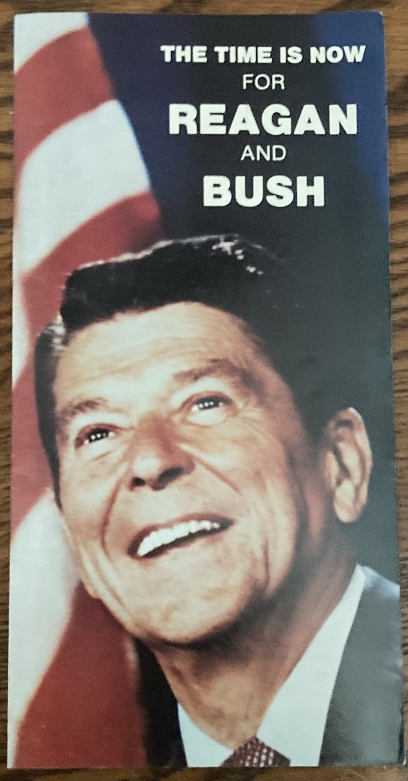 1980 The Time is Now Reagan Bush Presidential Campaign Brochure