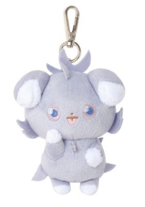 Pokemon Official Plush Doll POKEPEACE Espurr 8cm Key chain Bag Charm Soft