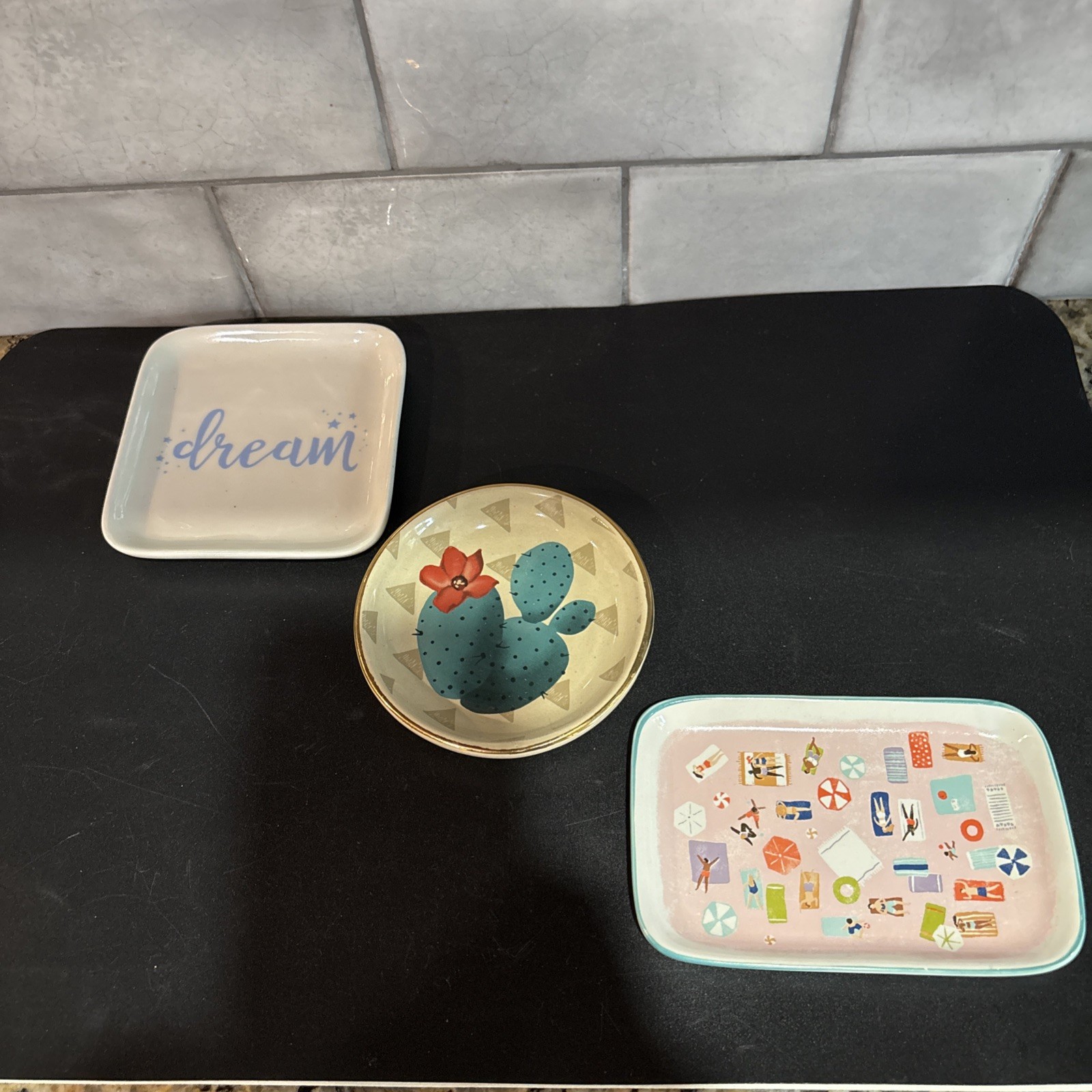 Trinket Trays Lot of 3