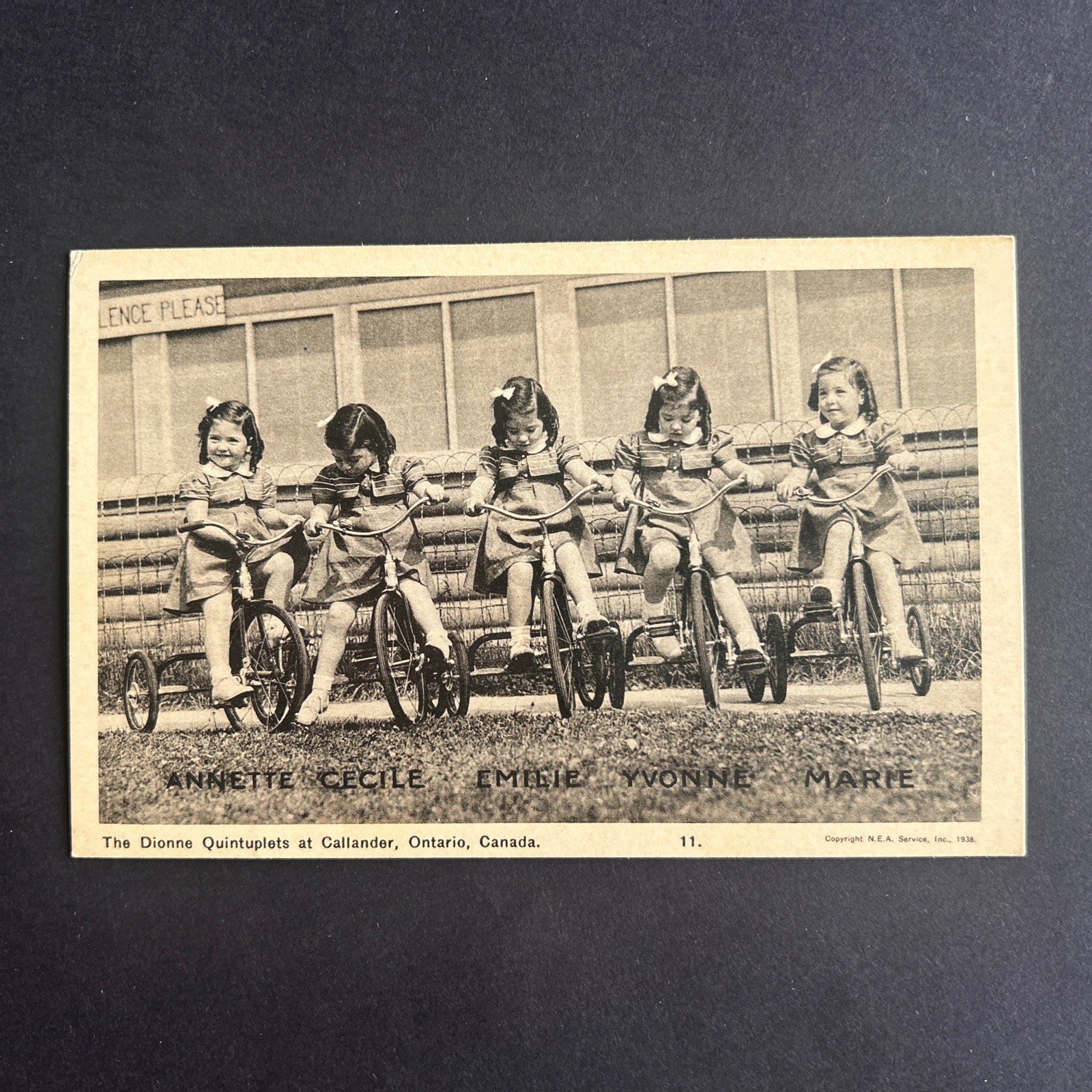 Unused Dionne Quintuplets Postcard PECO 11