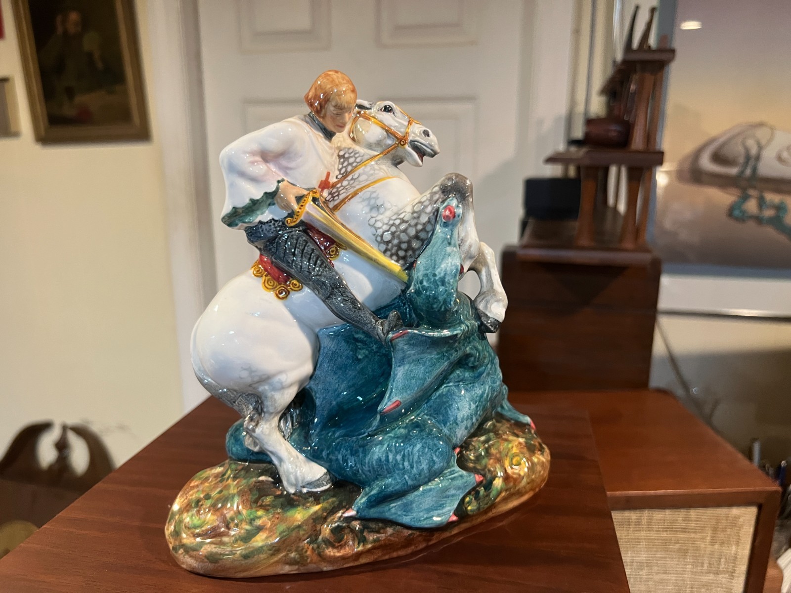 Vintage Royal Doulton St. George H.N. 2051 Hand Painted Porcelain Figurine