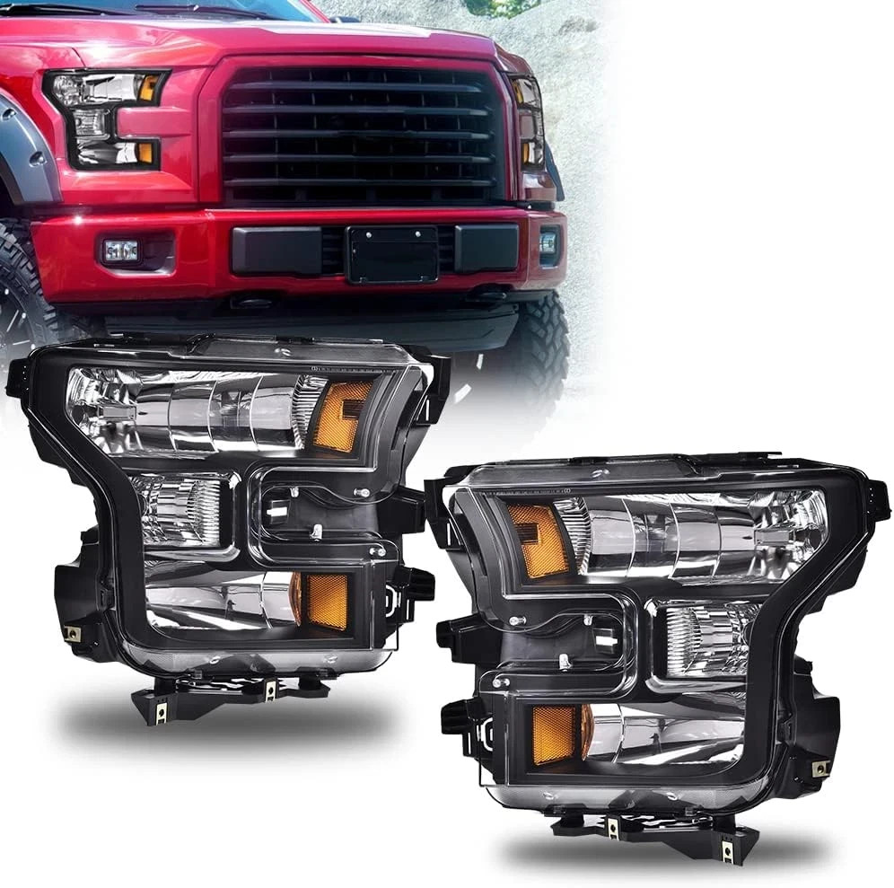 Headlights Assembly Compatible with 2015 2016 2017 Ford F150 Headlights Assembly Compatible with 2015 2016 2017 Ford F150