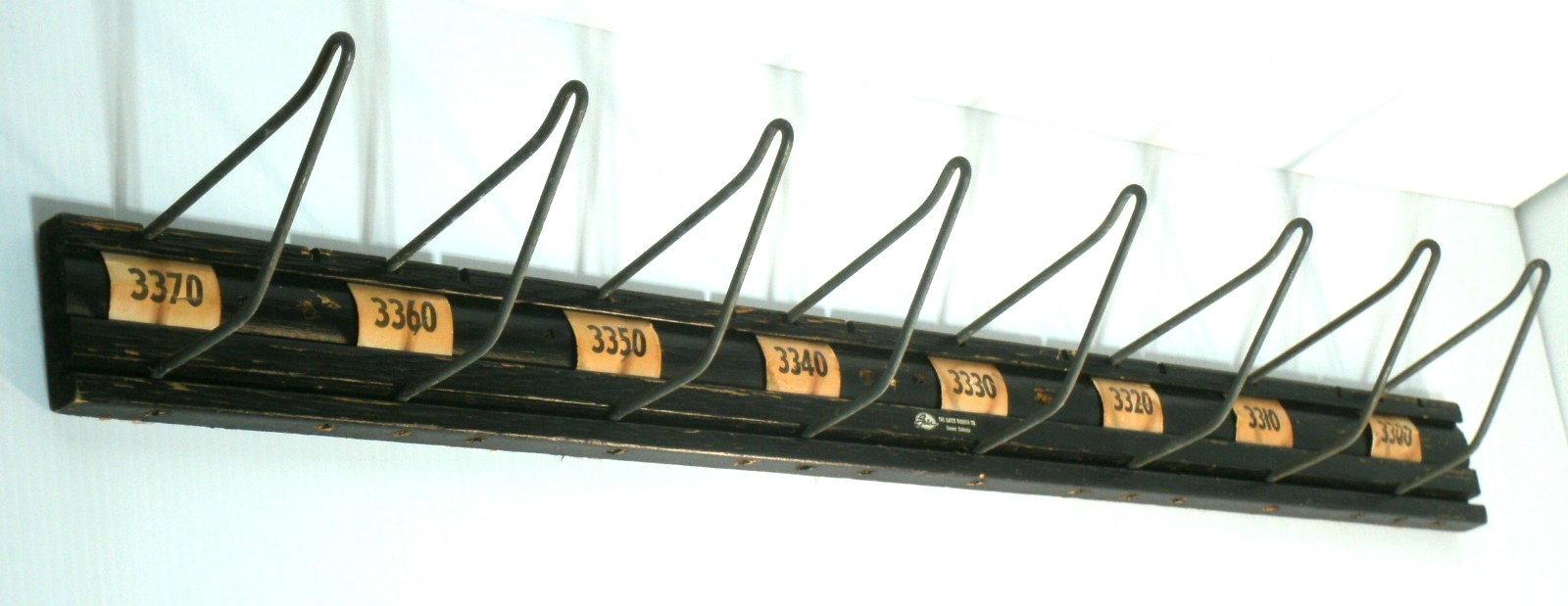 Vintage Industrial Automotive V-Belt Wall Rack Gates Rubber Co.