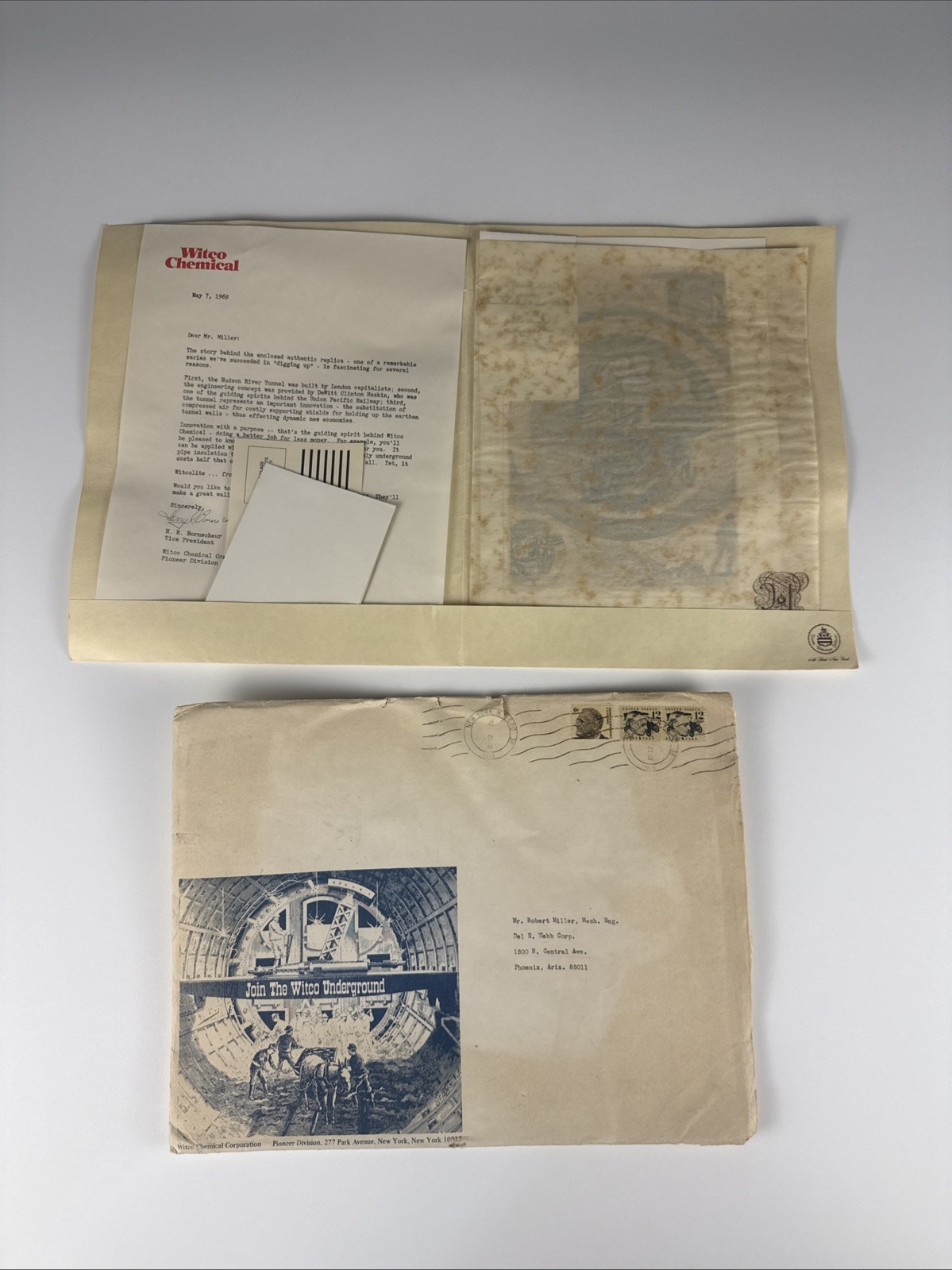 Rare 1969 Witco Chemical Milestones Mechanical Engineering Letter Set
