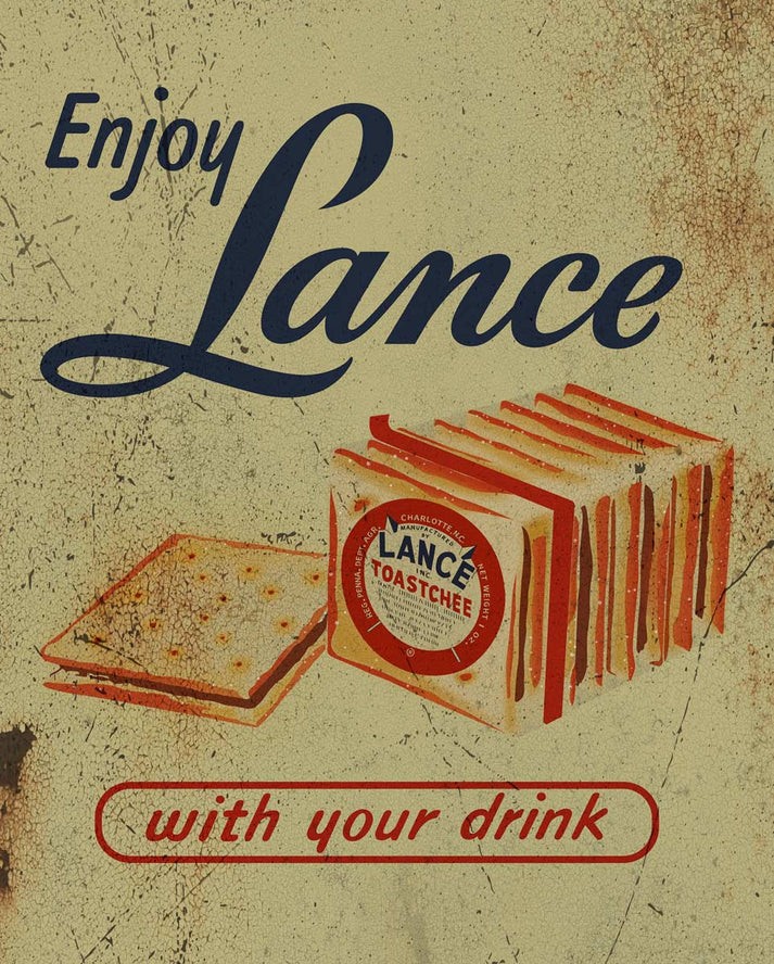 ENJOY LANCE SQUARE CRACKERS W/ YOUR DRINK 15