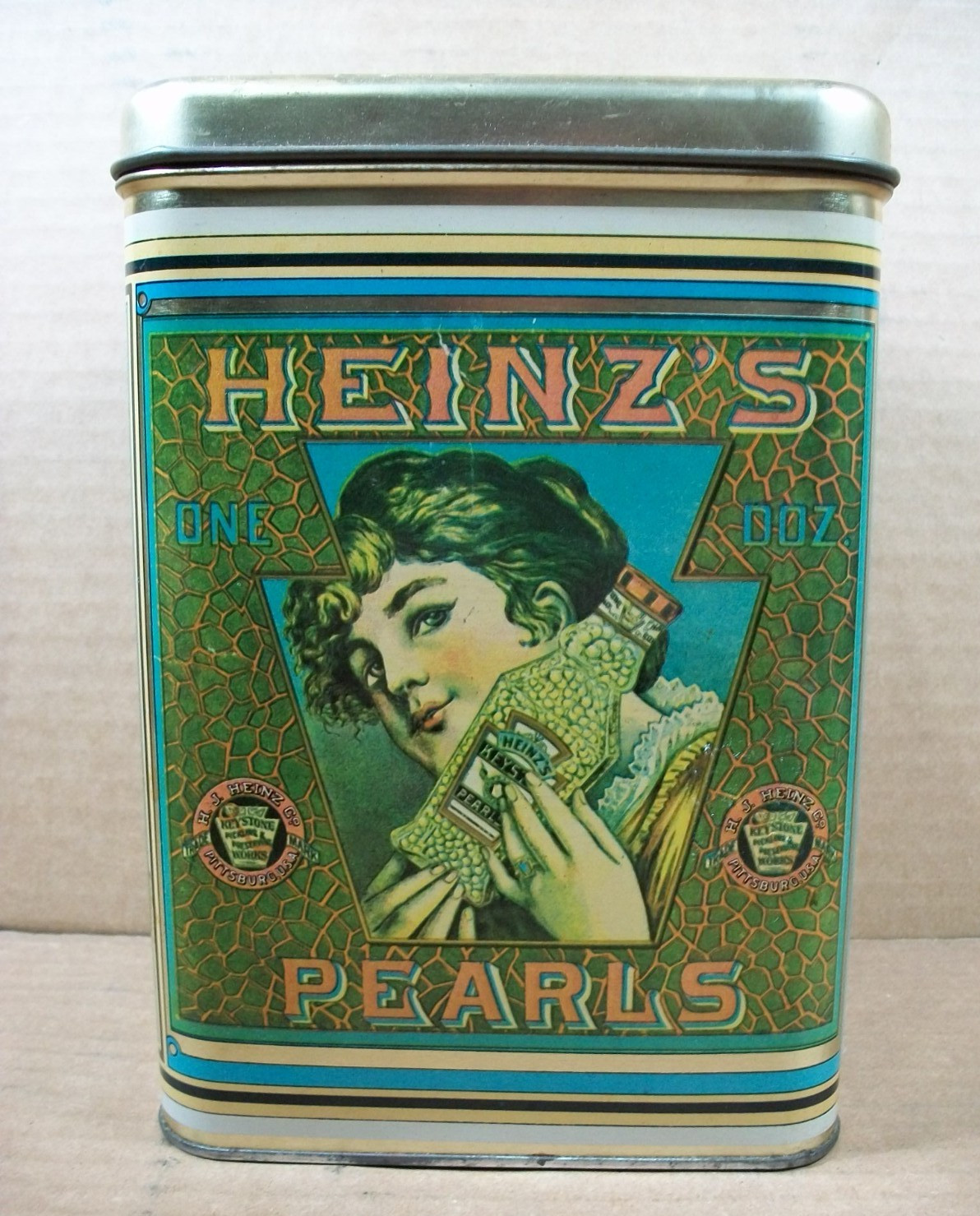 Vintage Heinz's Pearls Collector Tin ~ Cheinco