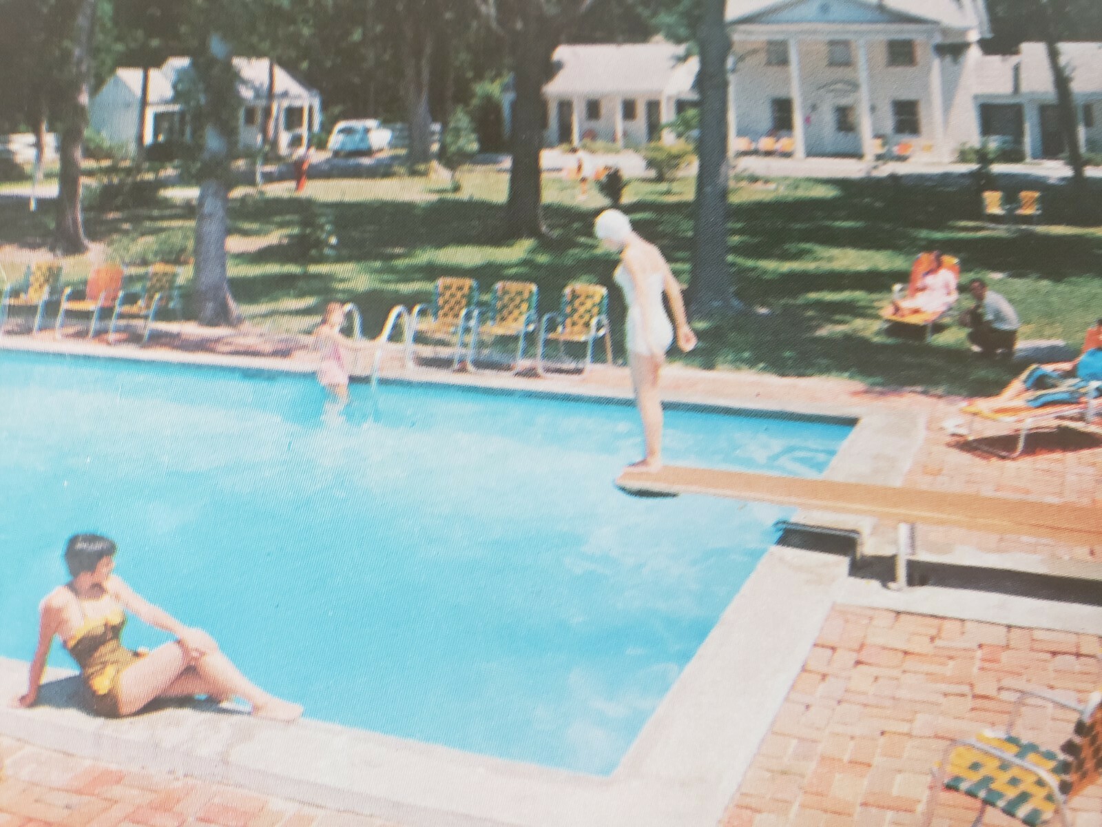 C 1960s Pool at Mt. Vernon Court Motel US Hwy 17 Charleston SC Chrome Postcard C 1960s Pool at Mt. Vernon Court Motel US Hwy 17 Charleston SC Chrome Postcard