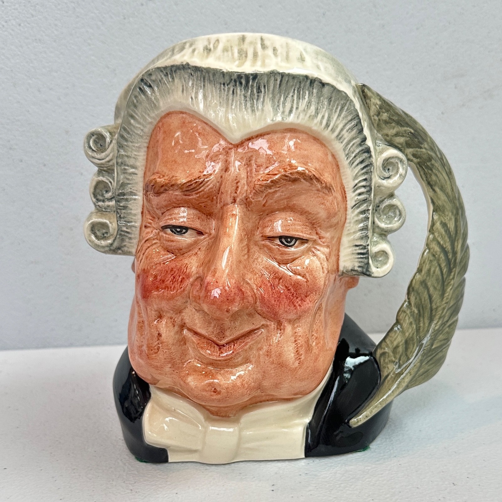 Vintage Royal Doulton The Lawyer D6498 Large Character Toby Jug Quill Handle