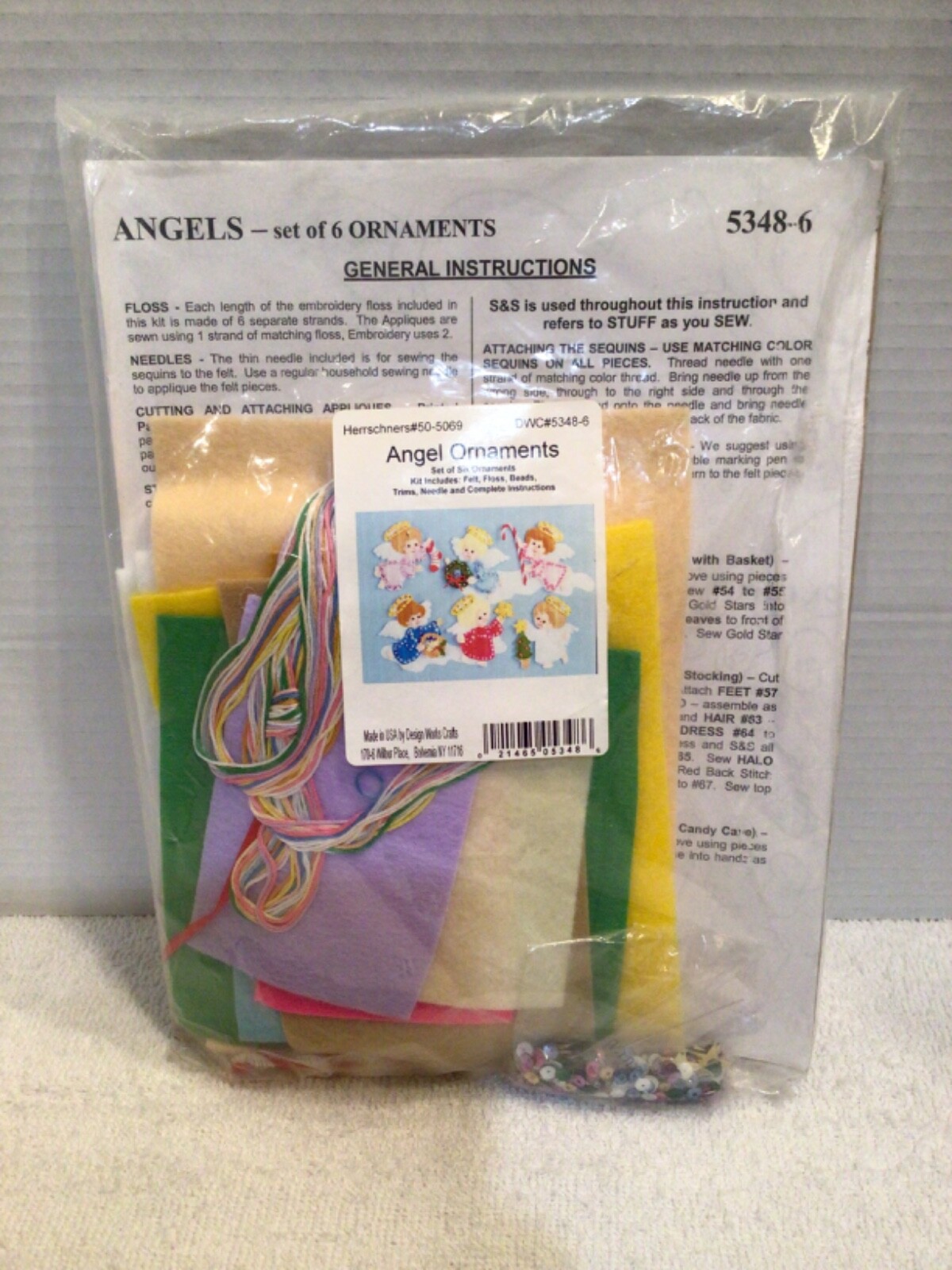 Herrschners Angel Ornaments Set of Six