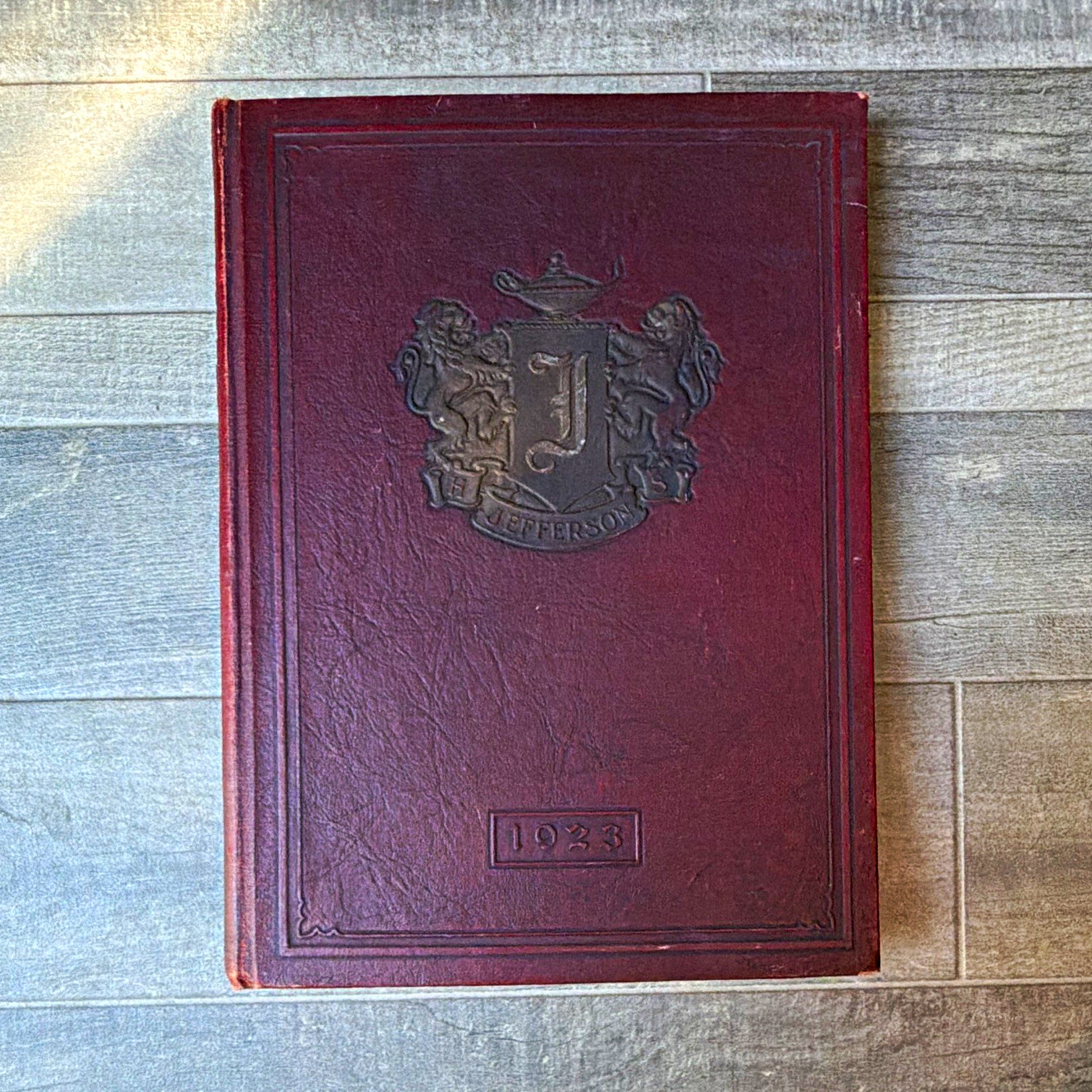 1923 Jefferson High School Nautilus Yearbook Lafayette Indiana Antique Signed