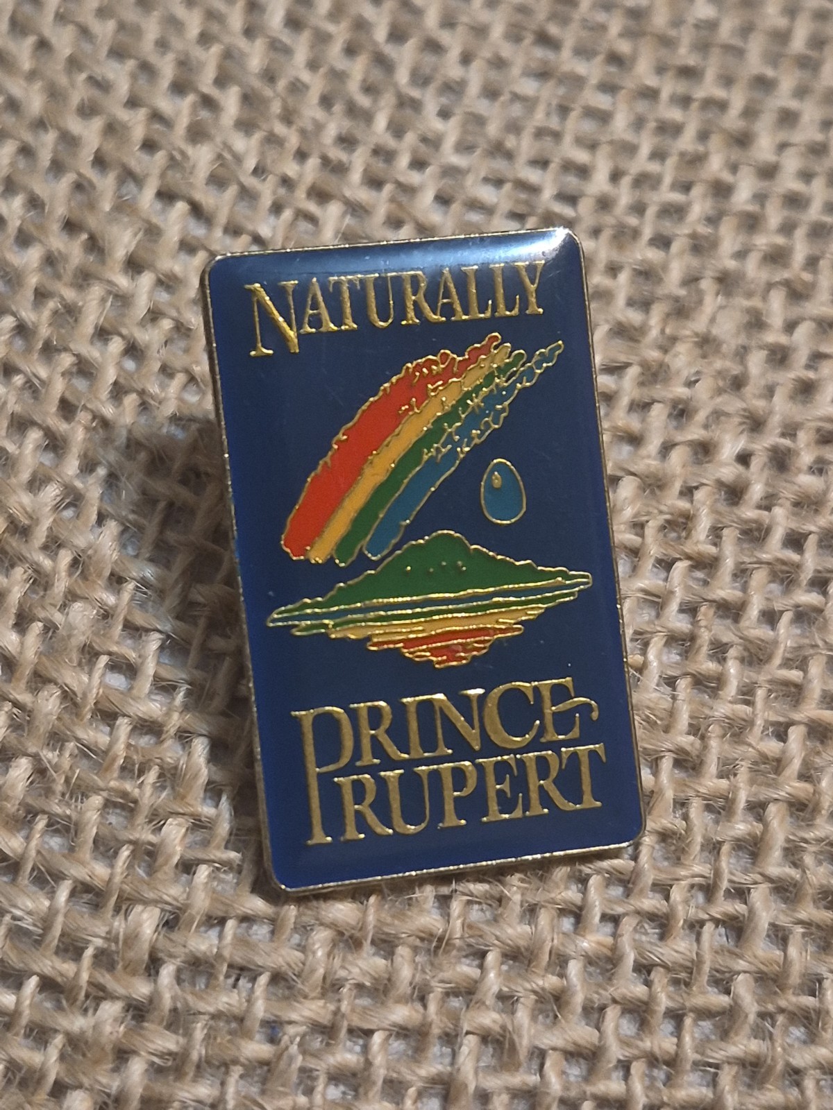 Vtg Prince Rupert Island Lapel Pin British Columbia Canada Souvenir