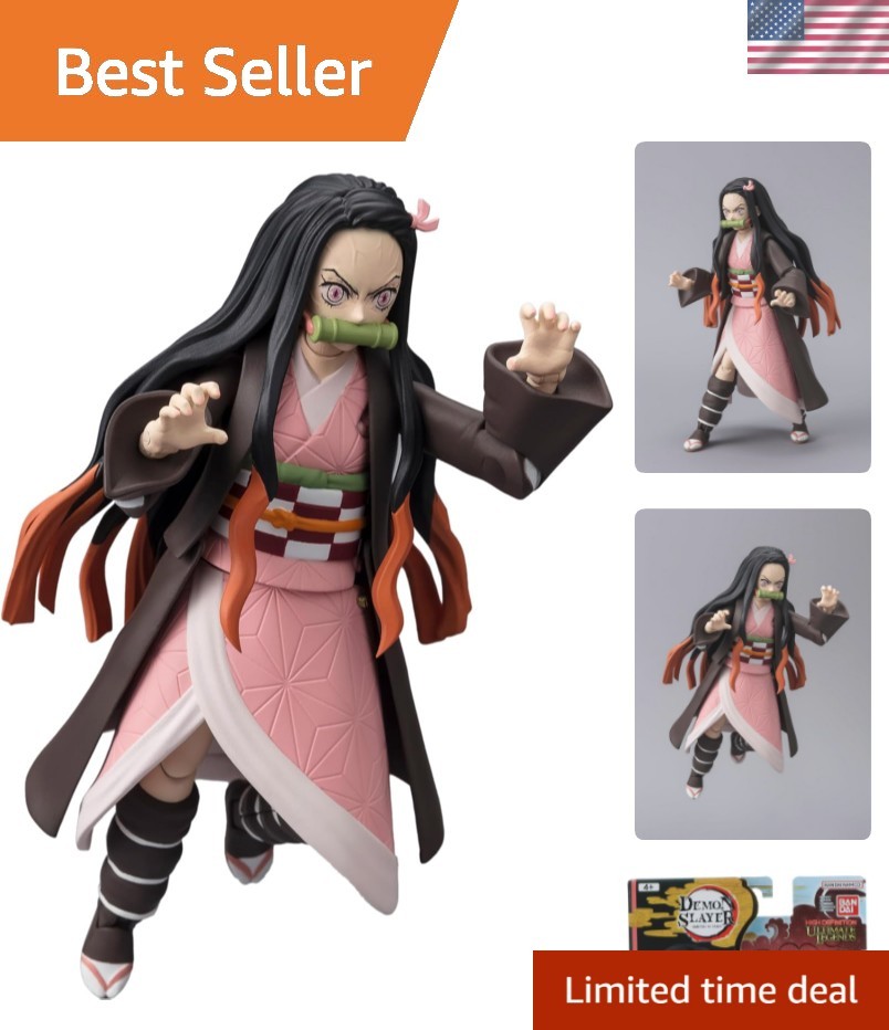 Stunning 5 Inch Nezuko Kamado Toy from Demon Slayer - Perfect for Display