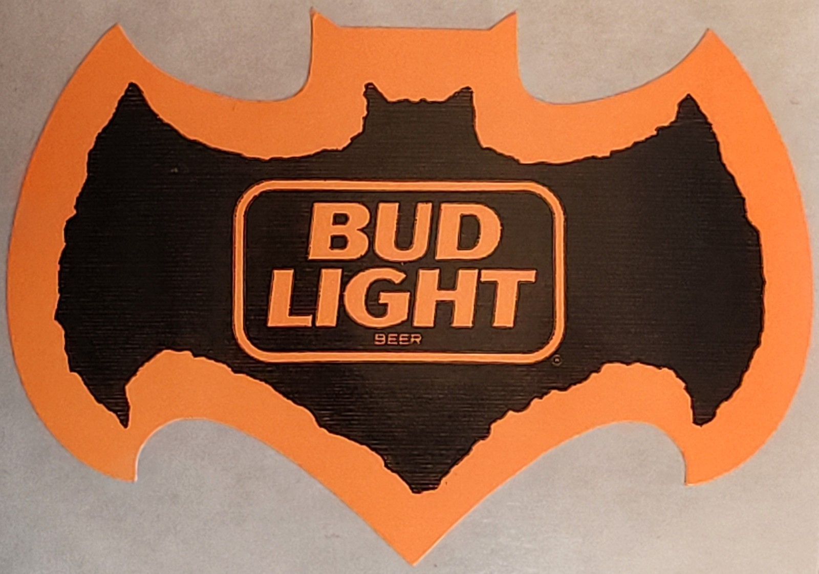 Budweiser 1991 Bud Light Vintage Halloween Bat Logo Beer Sticker Decal Brewing