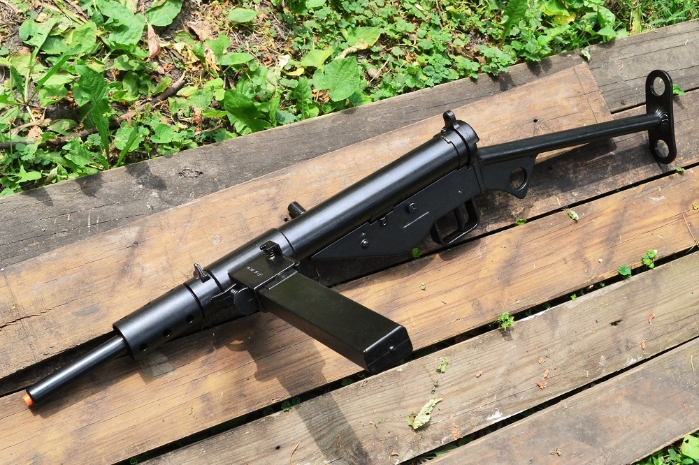 British Sten MK II Submachine Gun - Enfield - UK WWII - Non-Firing Denix Replica