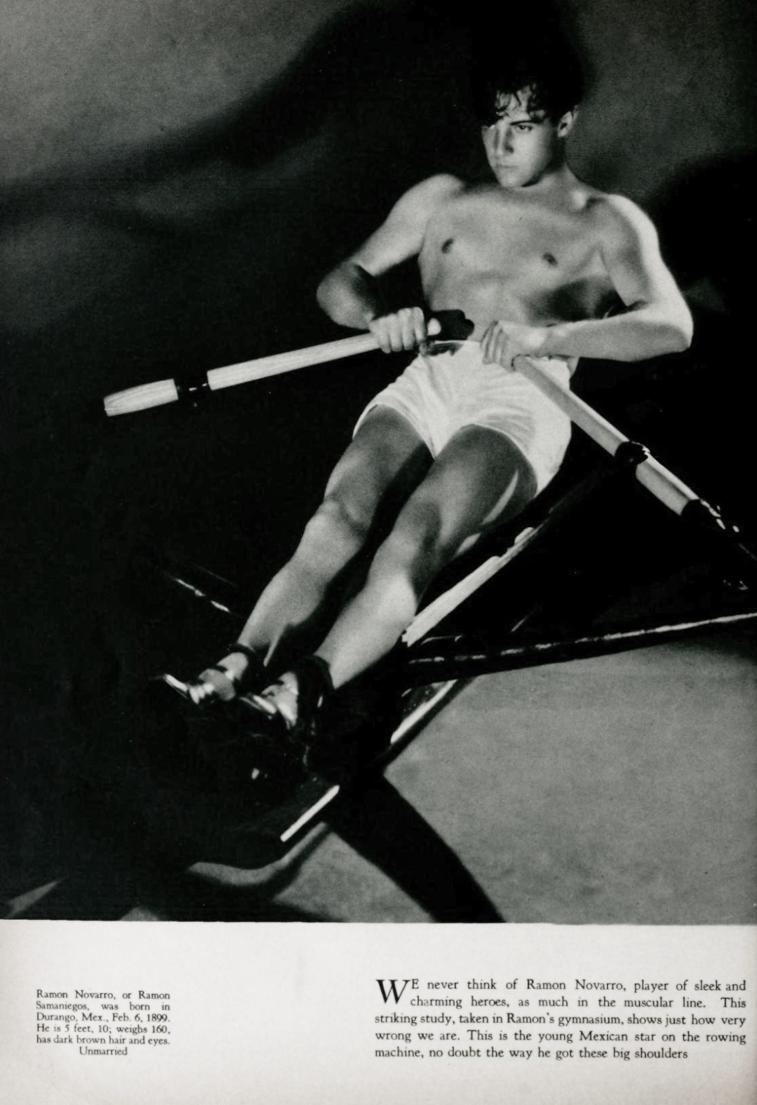 Gay Icon RAMON NOVARRO - 1930 Movie Magazine image - 5 x 7 in Reprint