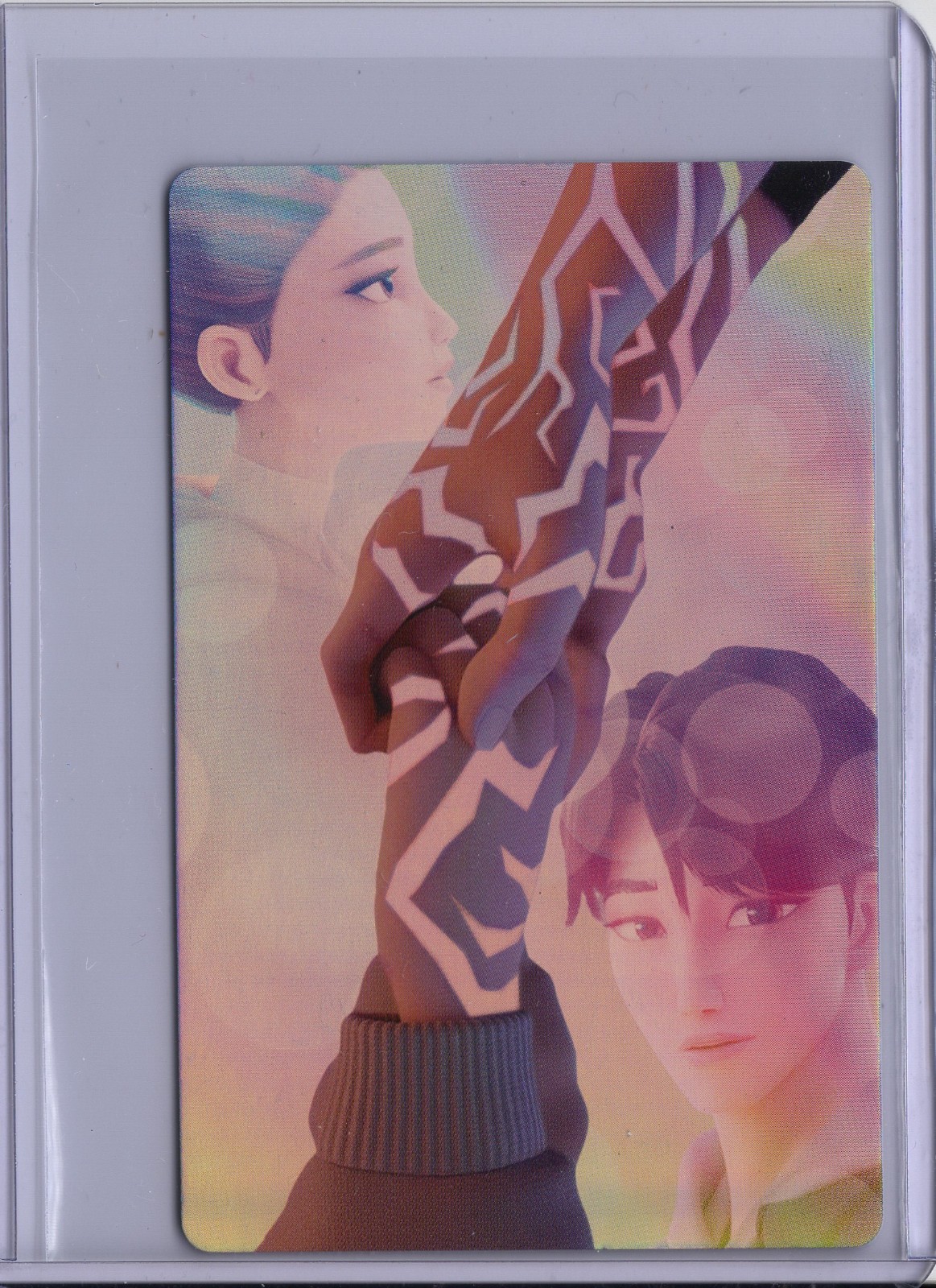 McDonald\'s Kpop Demon Hunter Foil Photo Card - Rumi & Jinu - ULTRA RARE HOLOFOIL