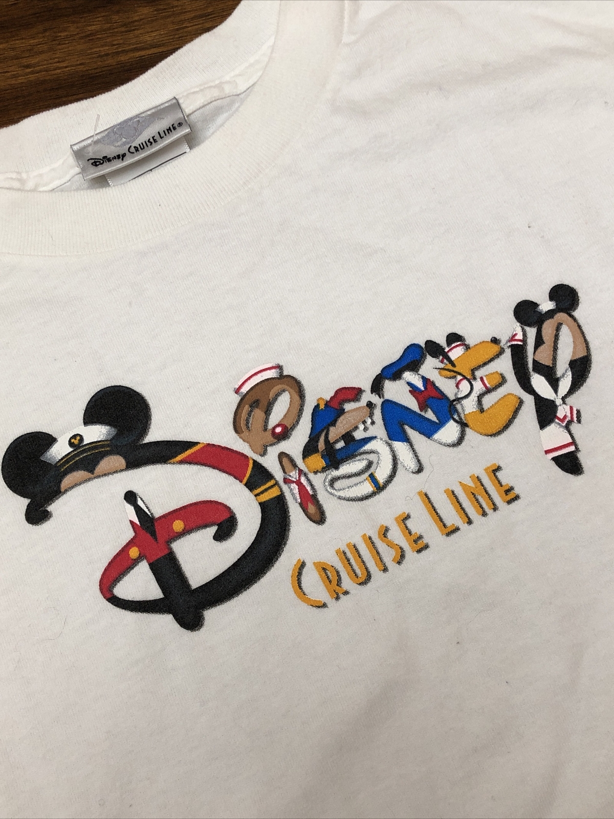 VTG Disney Cruise Line Long Sleeve Unisex Shirt 19” Pit To Pit Women