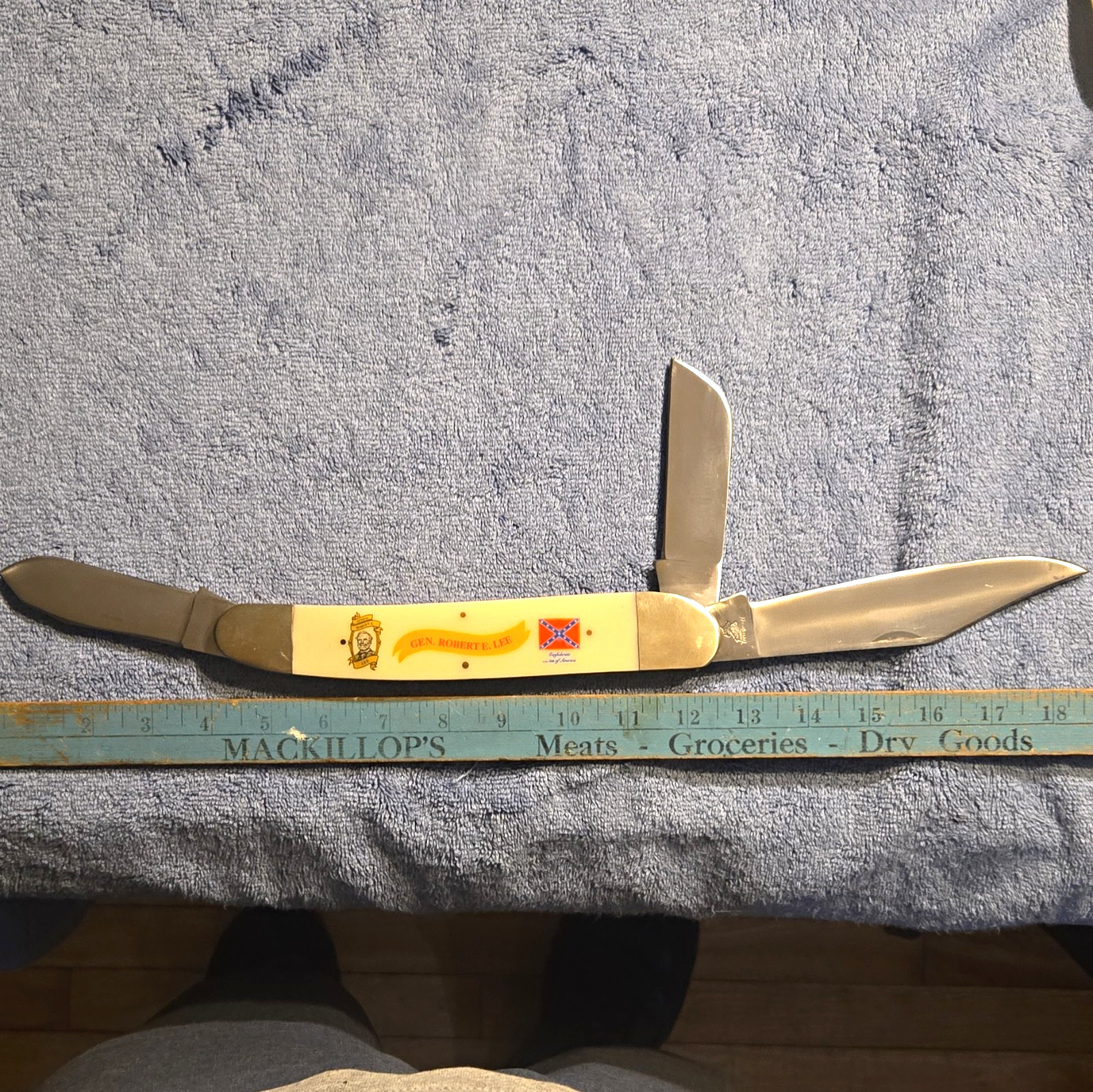 Frost Cutlery Gen. Robert E Lee Folding Pocket Knife 3 Blade Solingen Steel