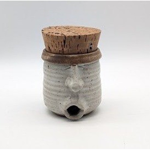 Vtg Studio Pottery Face Pencil Sharpener 3.5\
