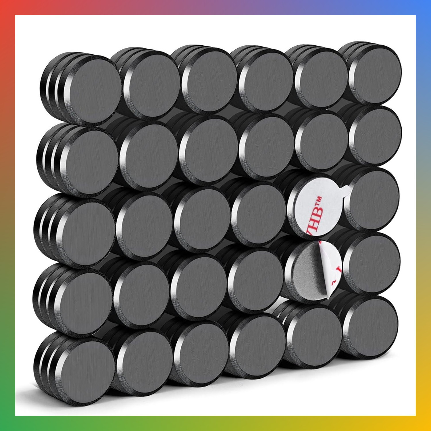 Strong Adhesive Magnets, 90pcs 0.7x0.12in Fridge Magnet