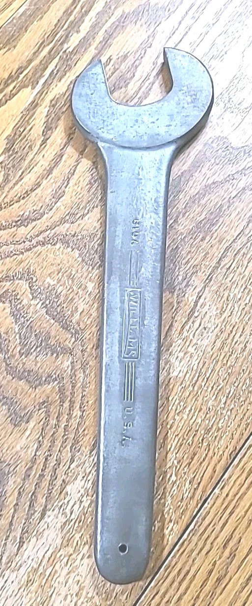 Vintage Williams 610A Open End Wrench. 1 11/16\