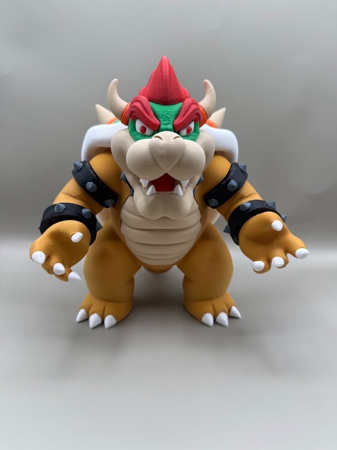 Super Mario Bowser Figure (Large) -Collectible Fan Art Decor Custom 3D Printed
